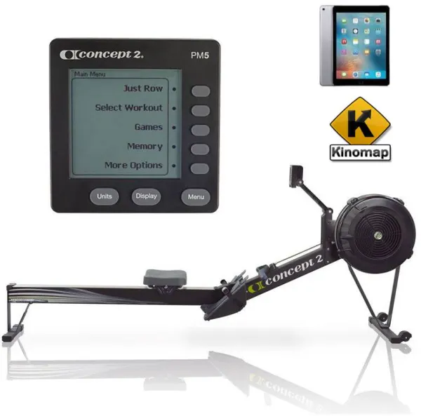 Concept2 Modell D PM5 Rudergerät Schwarz